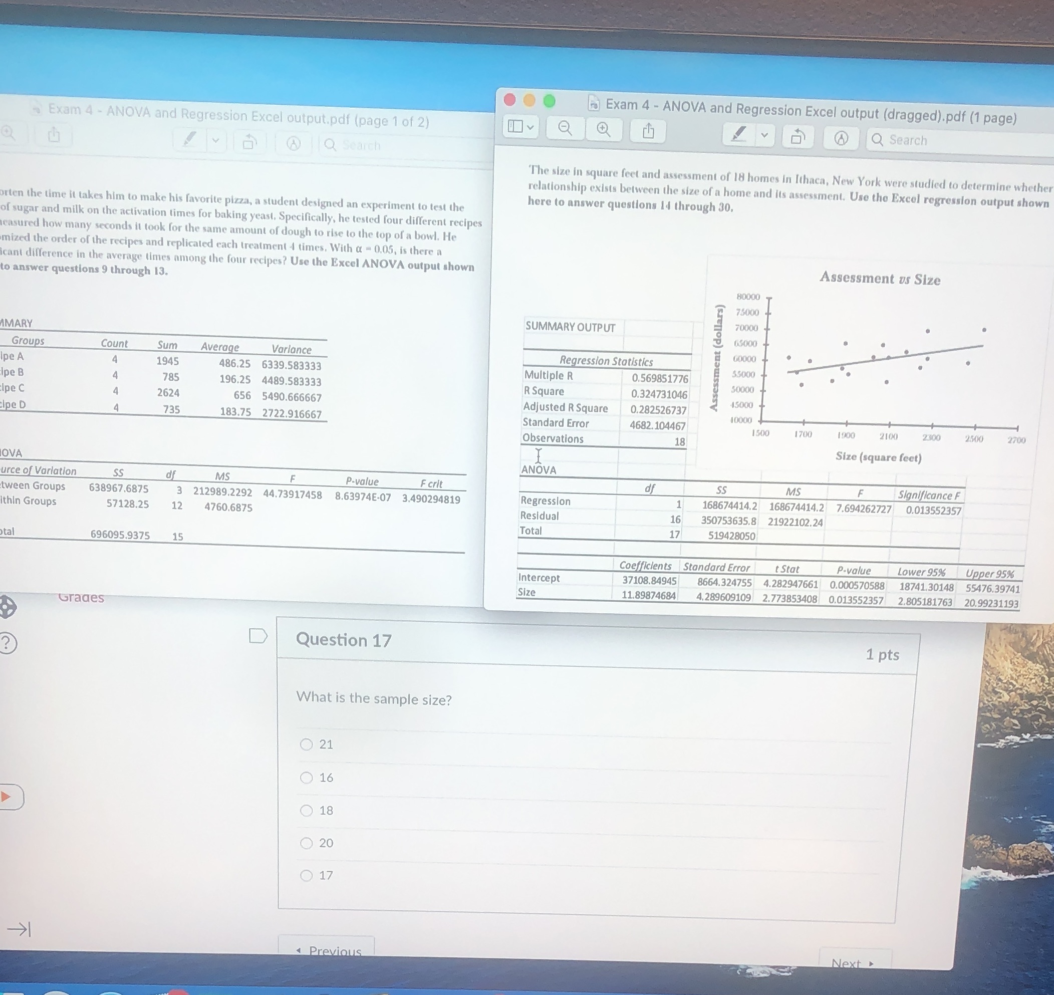 Top two pictures help you solve the problem ... Exam 4 -