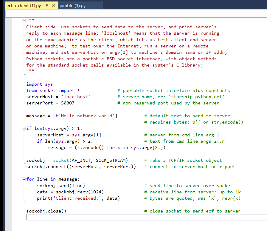 is the .py files Source code with in-line documentation. Uncommented code will