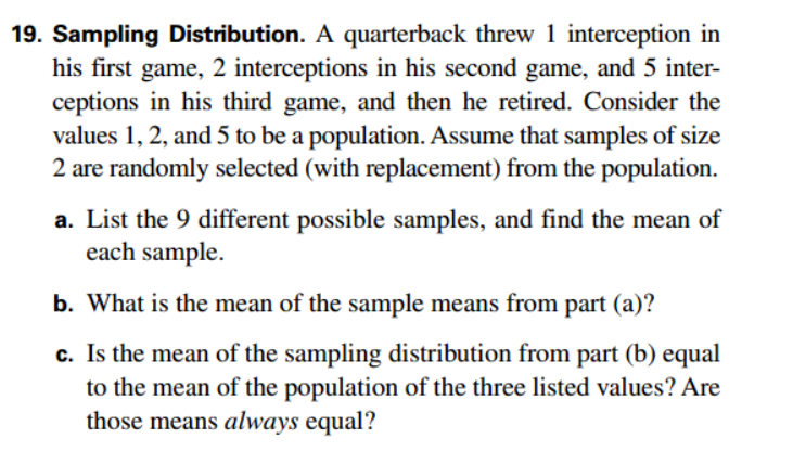 Understanding the sampling distribution is important as to except the concept