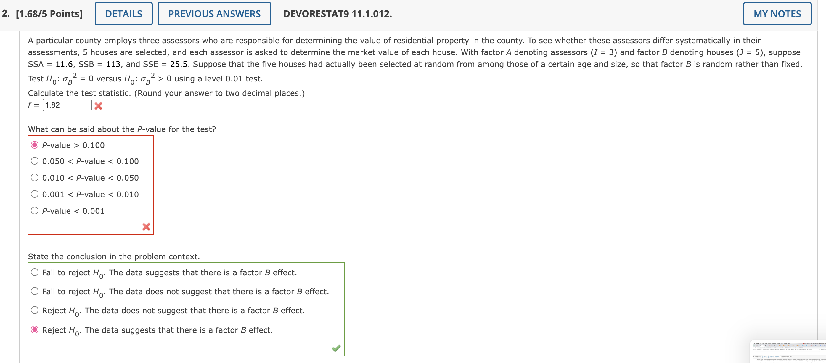  2. [1.68/5 Points] PREVIOUS ANSWERS DEVORESTAT9 11.1.012. A particular county employs