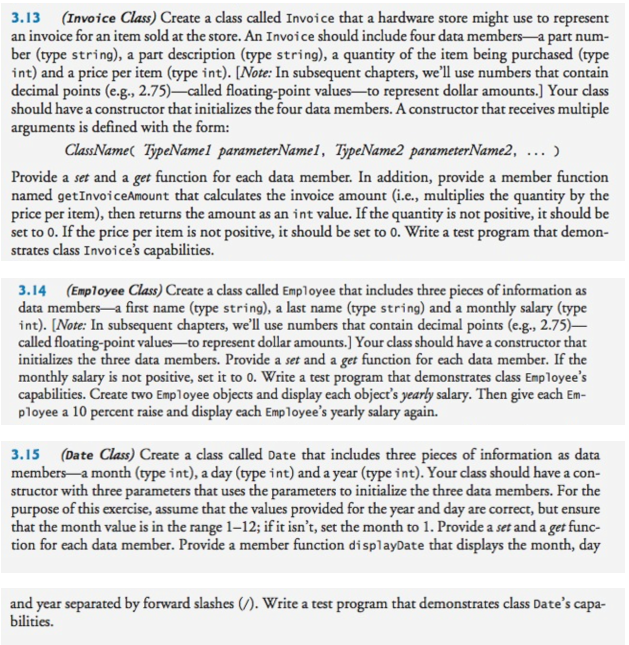 Computer Science Object Oriented Programming Question Please write the code in C++