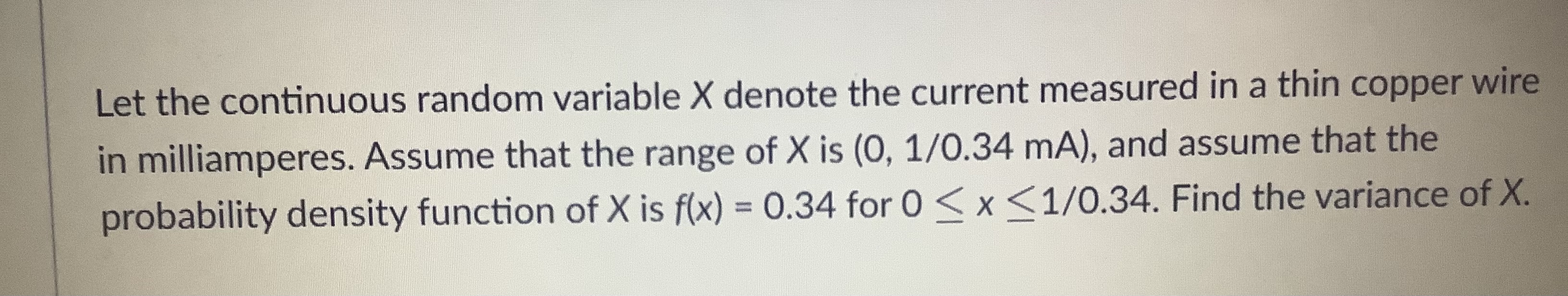is (0, 1/0.43 mA), and assume that the probability density function of