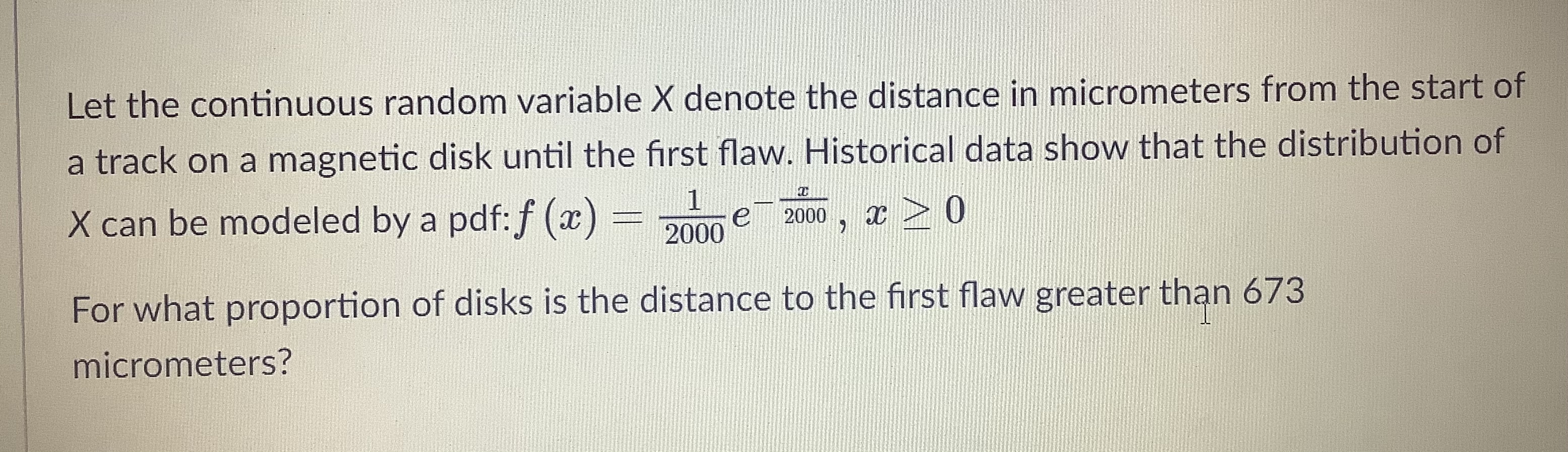 > 801.8)Let the continuous random variable X denote the current measured in
