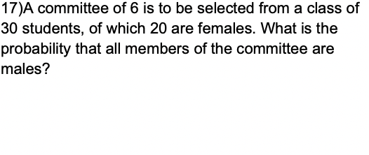 Please show work and steps on how you got the answer 17)A
