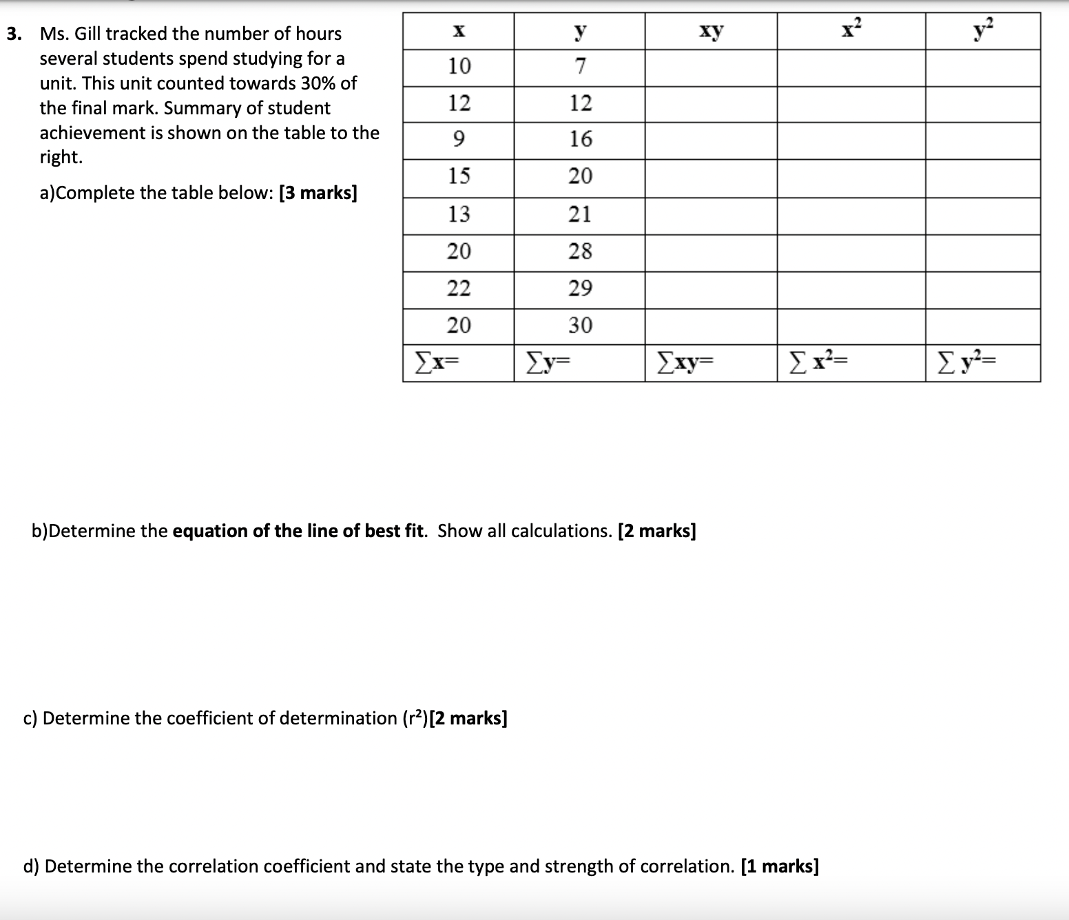 Please show work and explain how you got the answer 3. Ms.