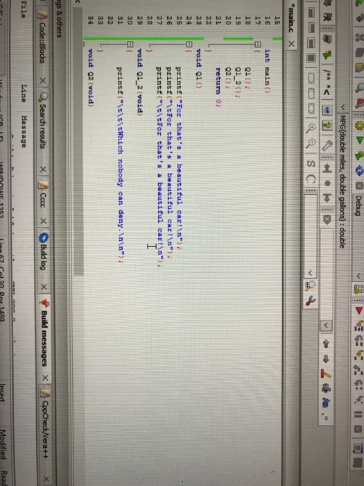 what it means to test the added function inside of Q3() and