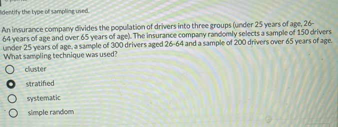randomly selected statistics students and the number of hours they slept the