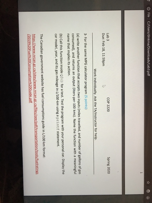 Debug MPG(double miles, double gallons) : double 1 LCDoQQSC main. cX were