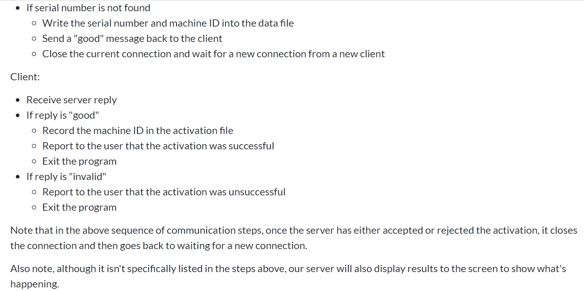 designed to talk to each other. One of your programs will be