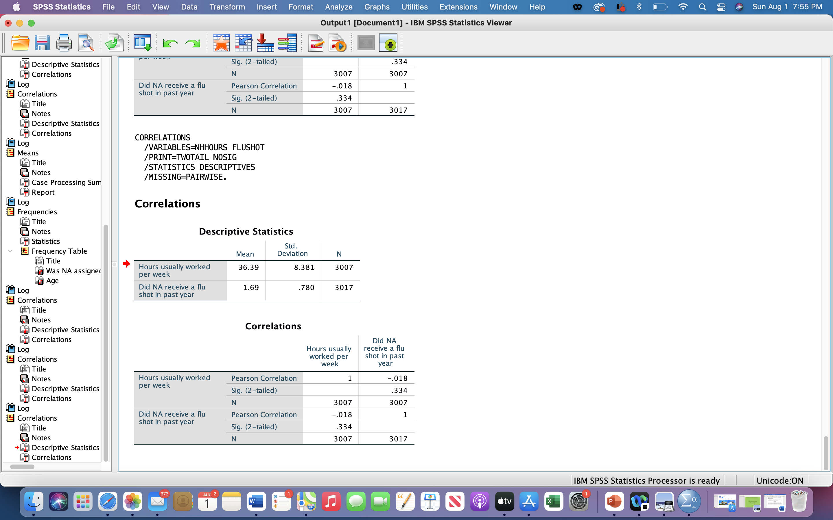 QUESTION 7Use Master Data File and SPSS. Test if NAs who received