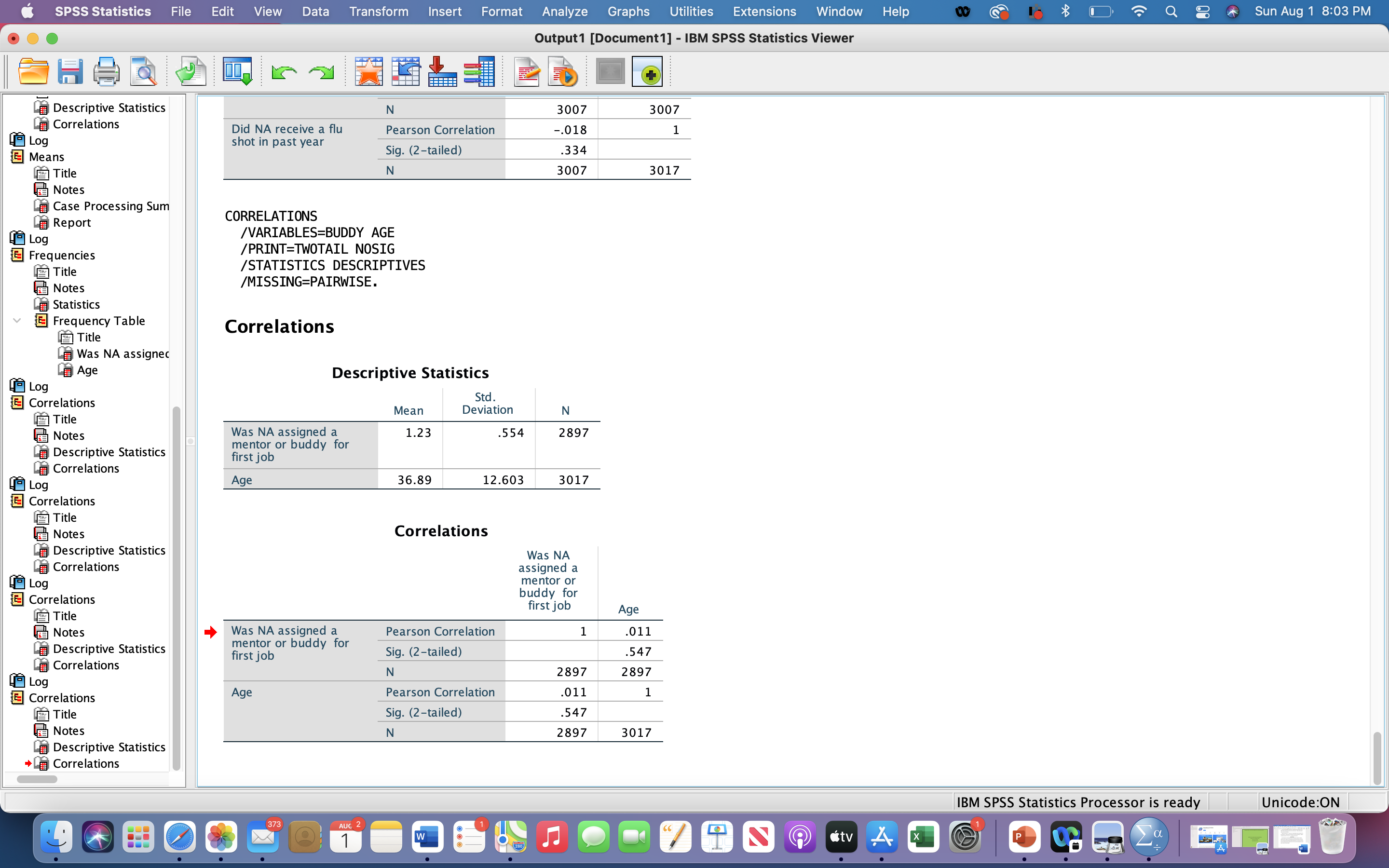 mean hours worked per week (NHHOURS) than NAs who did not receive