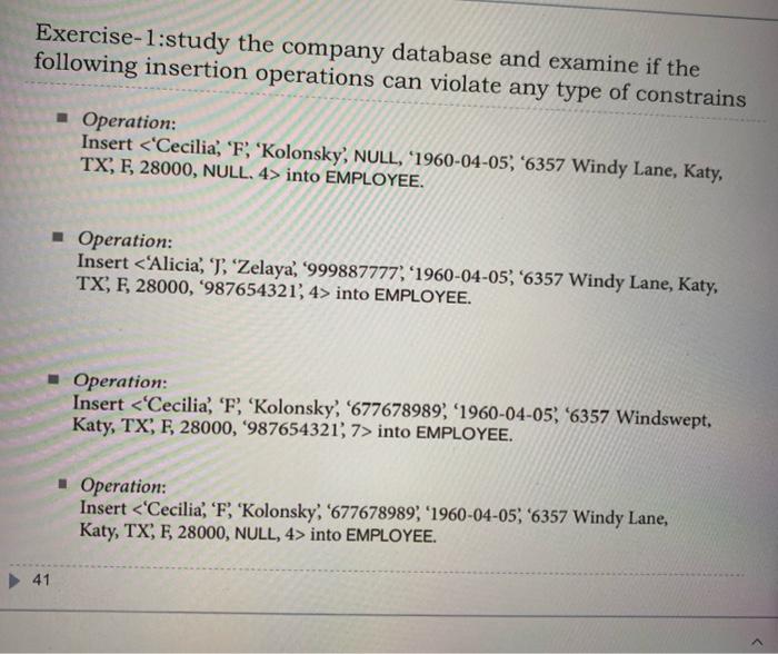  solve it by using sql in database following insertion operationy database
