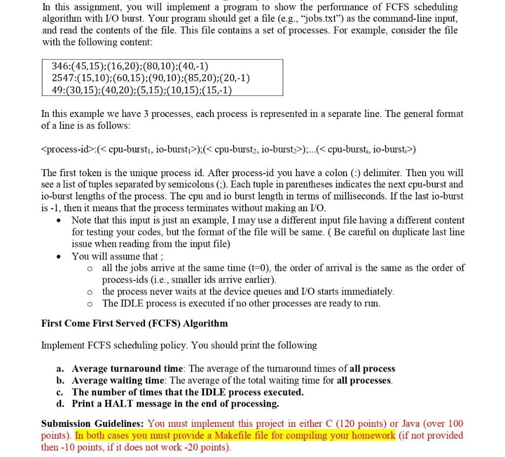 Please answer fully not partially in C In this assignment, you will