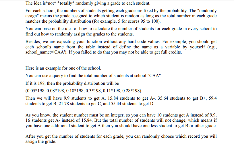 ); INSERT INTO school_probs VALUES (1,'CAA','{0.05,0.08,0.18,0.3,0.11,0.28}'), (2,'CAS','{0.06,0.1,0.295,0.36,0.12,0.065}'), (3,'CBA','{0.05,0.11,0.35,0.32,0.12,0.05}'), (4,'CE','{0.04,0.05,0.08,0.3,0.42,0.11}'), (5,'CEC','{0.05,0.11,0.35,0.32,0.12,0.05}'), (6,'HC','{0.12,0.1,0.23,0.4,0.06,0.09}'), (7,'CL','{0.07,0.09,0.24,0.4,0.12,0.08}'),