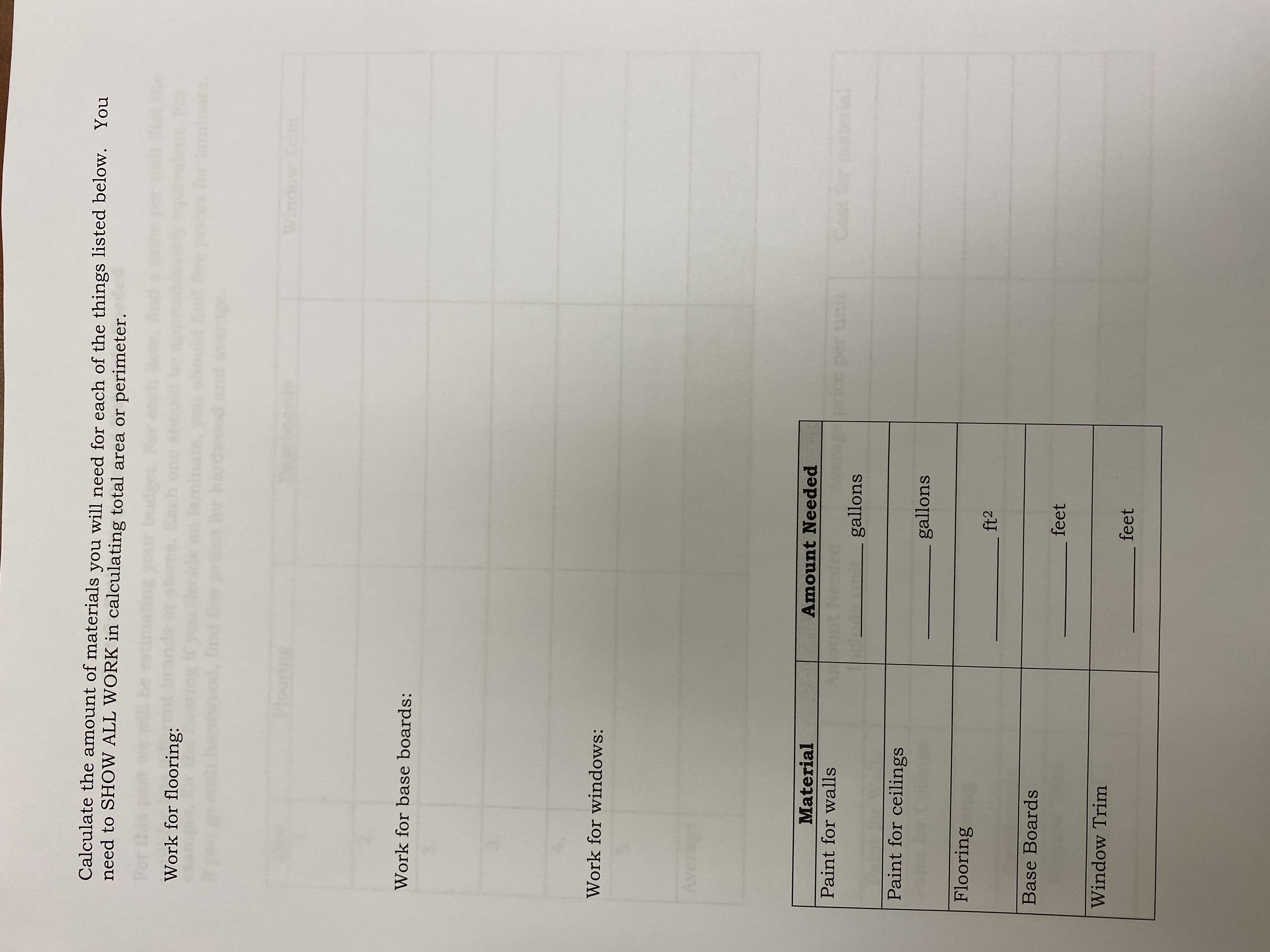 needed to cover before determining how many gallons of paint are needed.