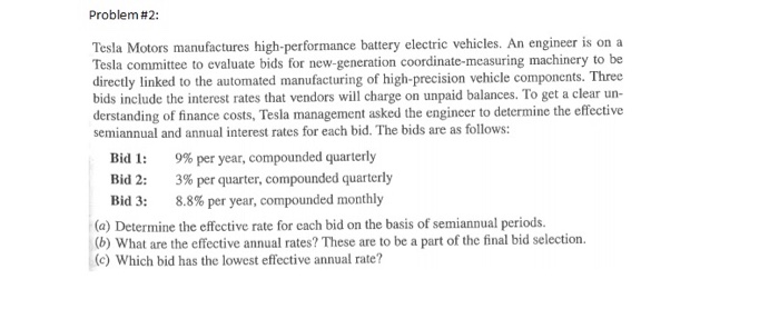 Effective Interest rates, a) State which type of interest rate you would