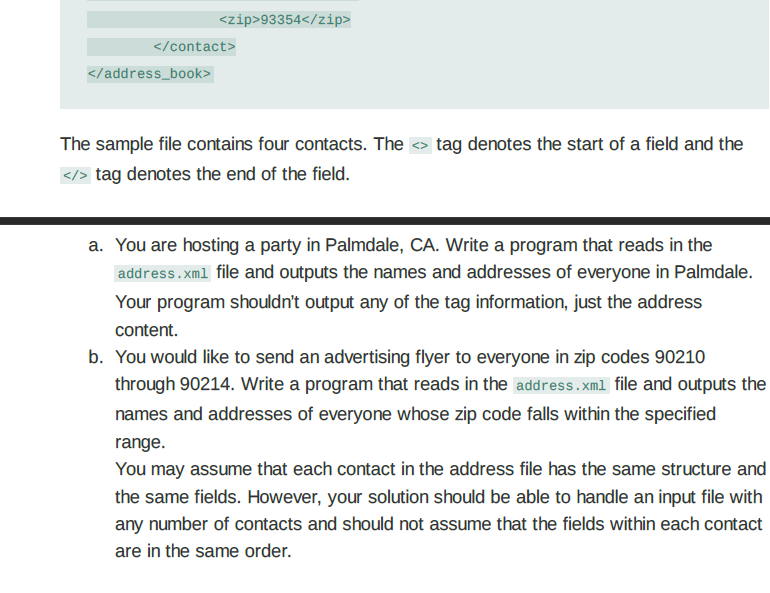 to store Customers. One simple way to implement the Customer class is