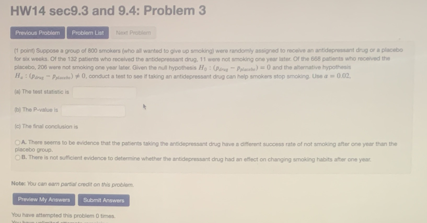  HW14 sec9.3 and 9.4: Problem 3 Previous Problem Problem List Next