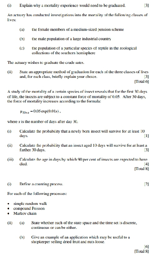 of paper for easy understanding. I will appreciate An actuary has heen
