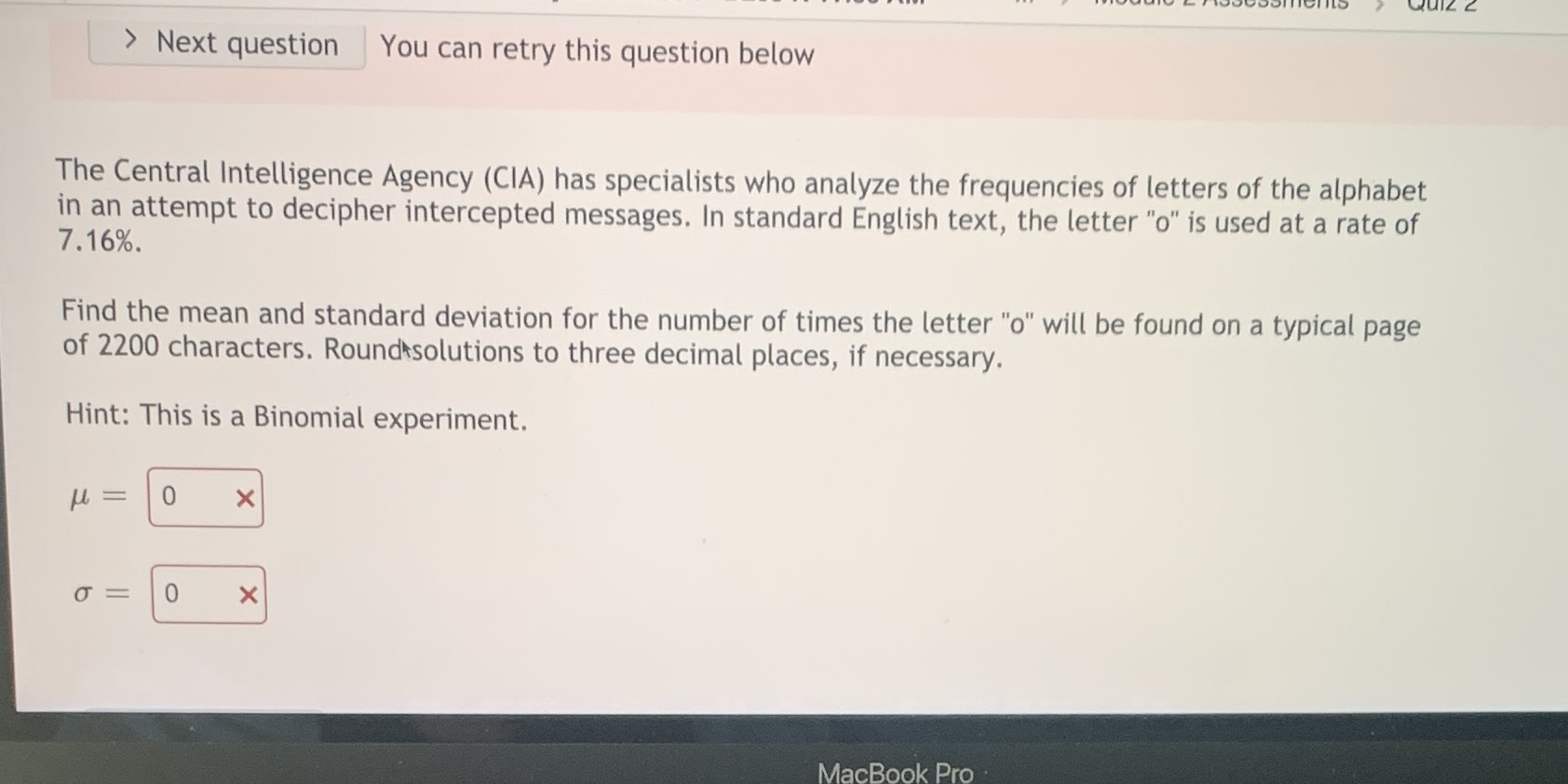  > Next question You can retry this question below The Central