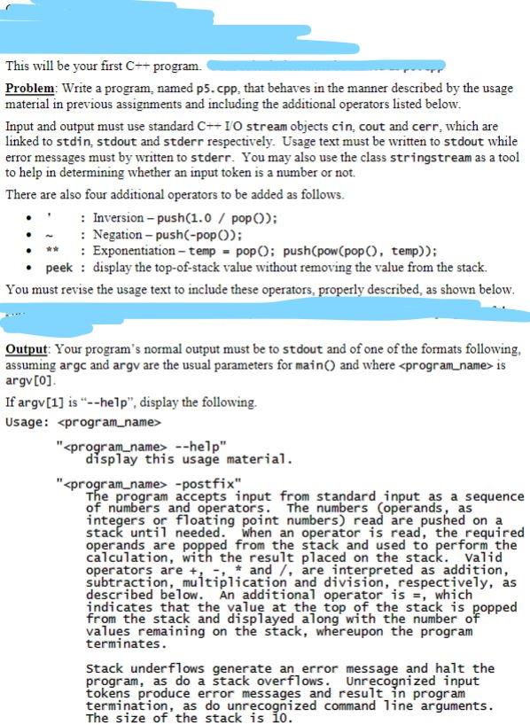 C++ Programming Language This will be your first C++ program. Problem: Write