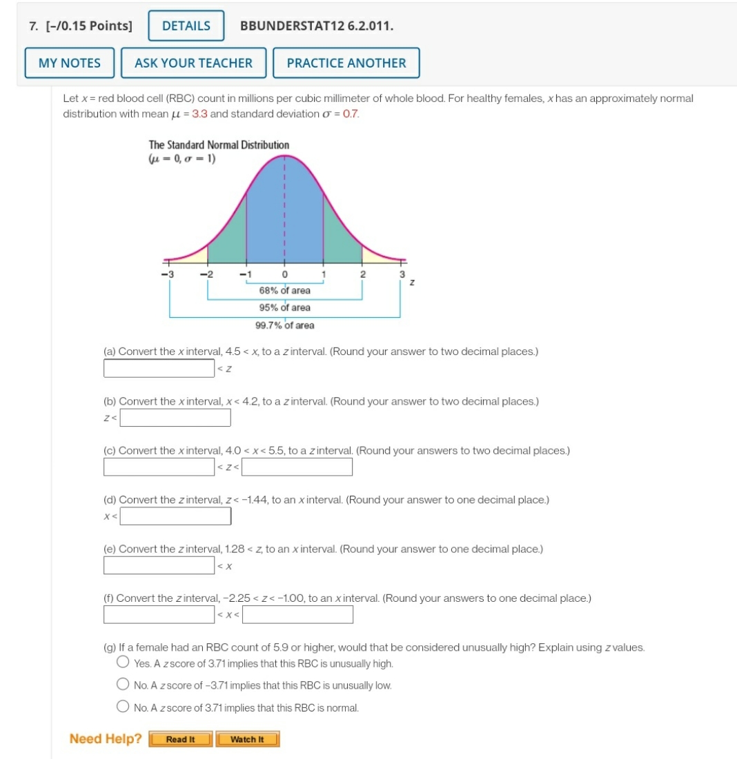 help please 7. [-/0.15 Points] DETAILS BBUNDERSTAT12 6.2.011. MY NOTES ASK YOUR
