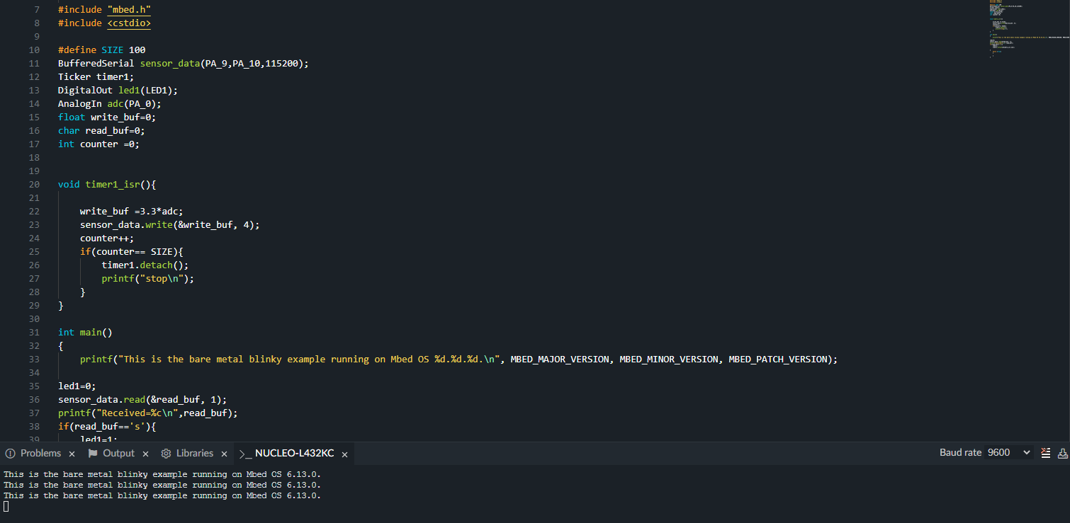 make a device but our matlab code makes a warning about the