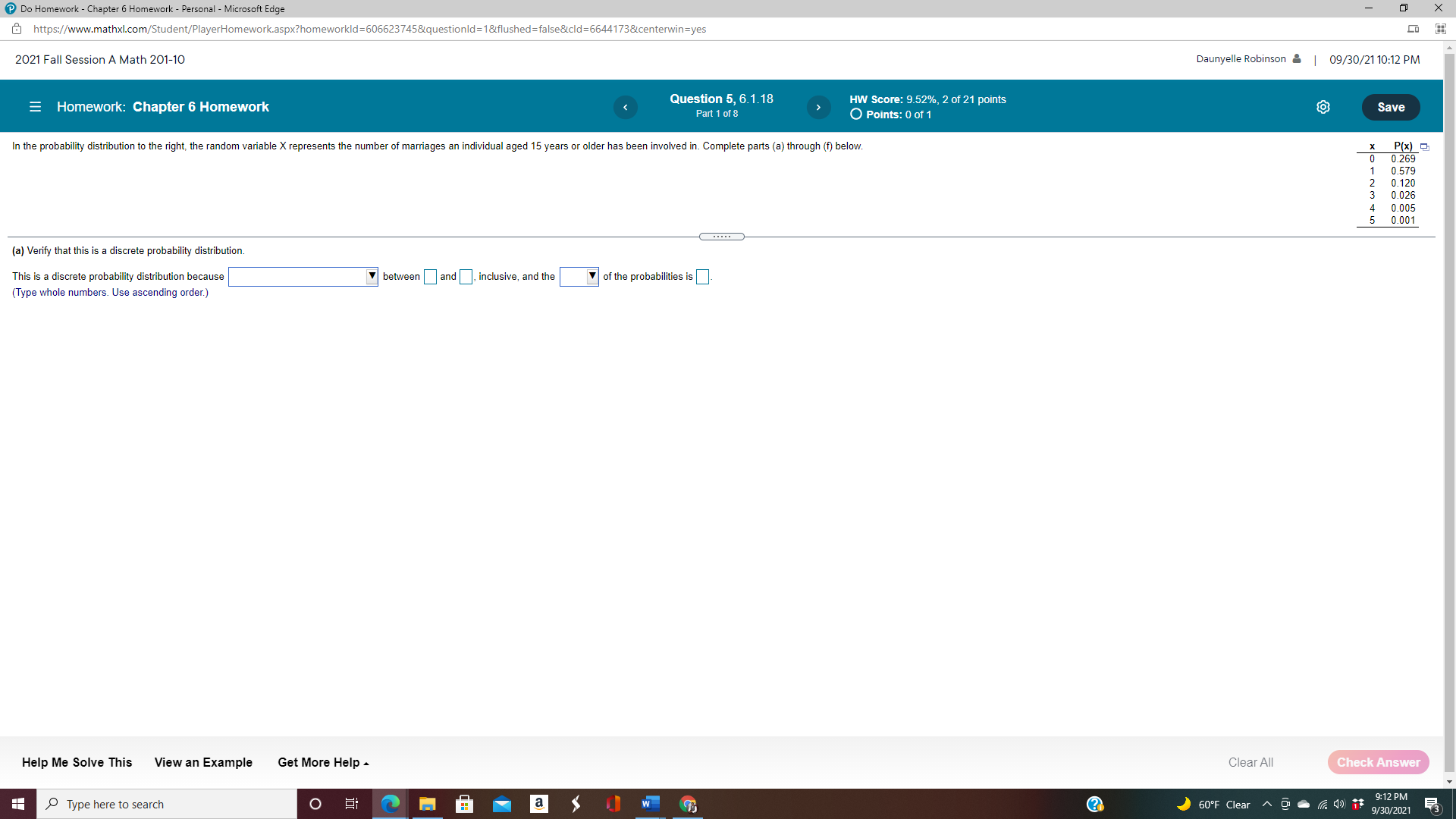  Do Homework - Chapter 6 Homework - Personal - Microsoft Edge