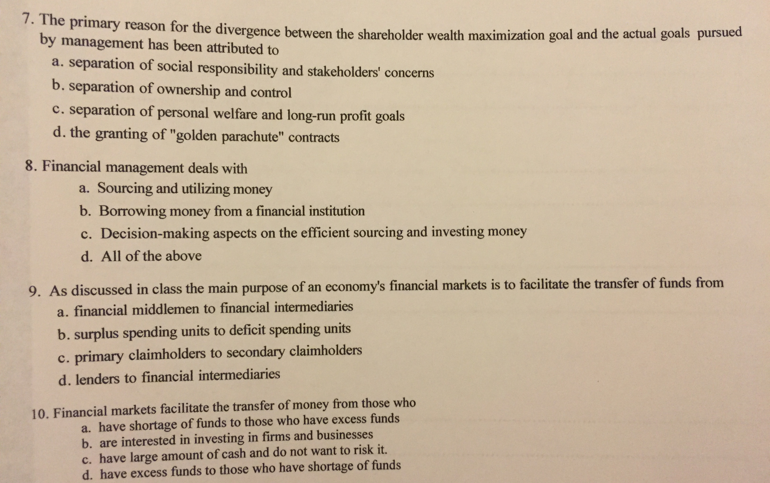 Can someone help me choose the correct answer for the multiple choice