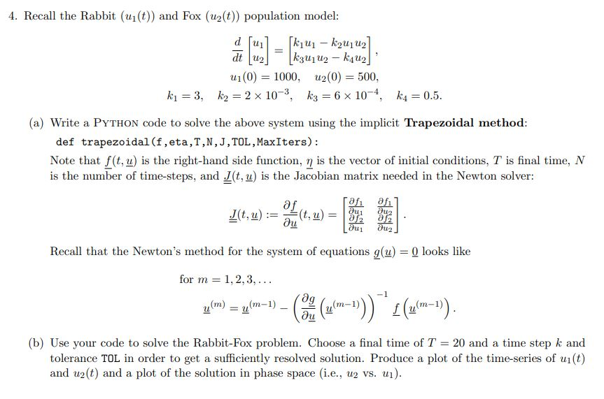 Python/Matlab & Math Question is as follows: NOTE: Subject: Numerical Methods for