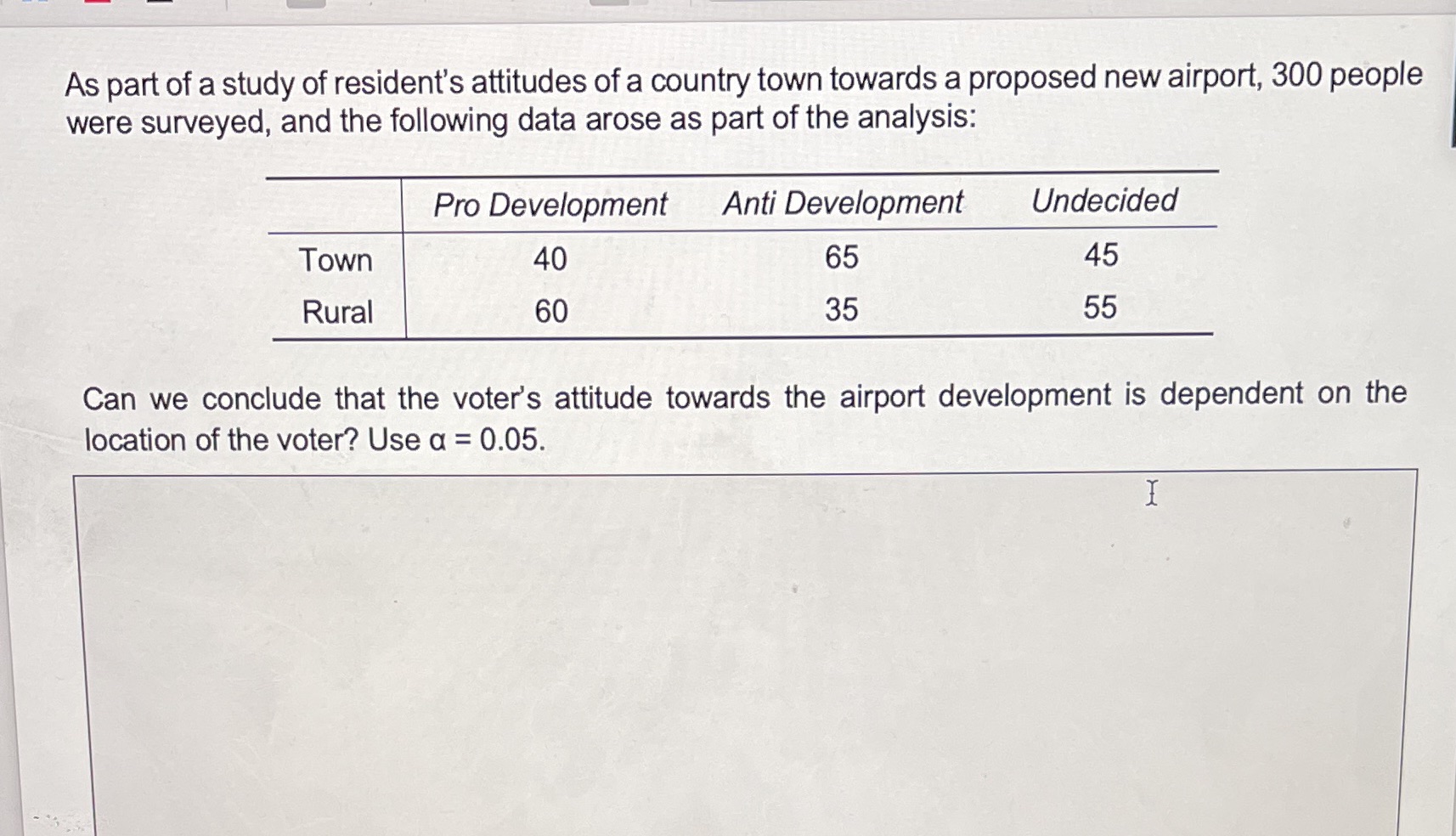 Please answer this question using null hypothesis step from 1-6 and step