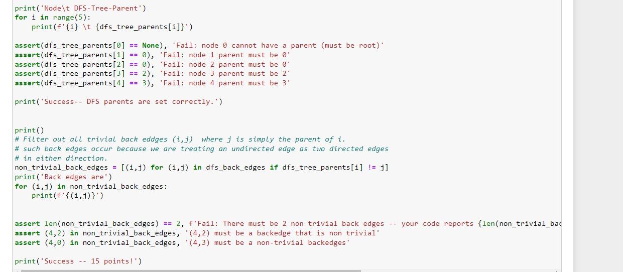 read the rest of the code provided and the surrounding comments very