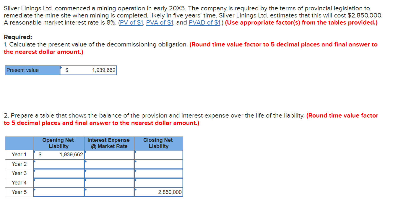 Please provide solution for this question as soon as possible. Silver Linings
