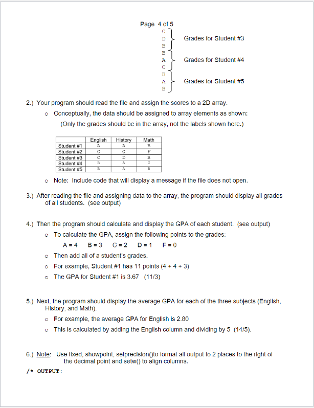 (Pass a 2D array to functions) - Create a new project and