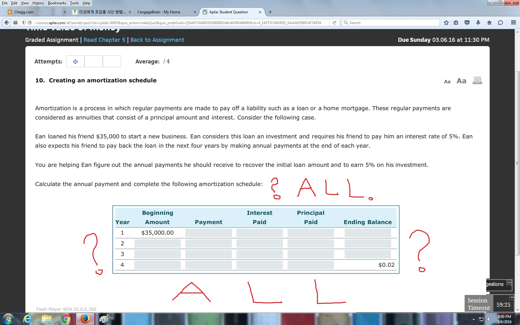  Creating an amortization schedule Amortization is a process in which regular