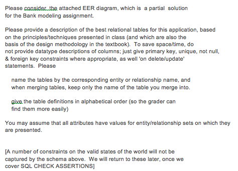 Please consider.the attached EER diagram, which is a partial solution for