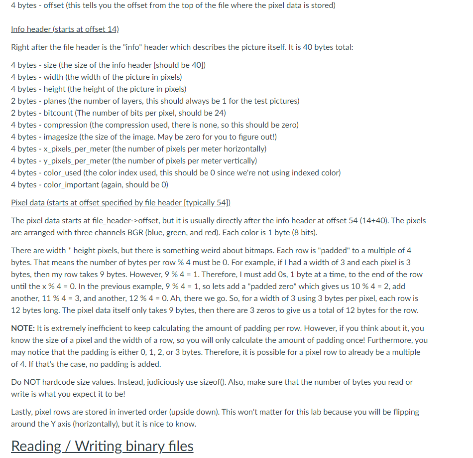 binary, bitmap files. The source bitmap file name will come from the