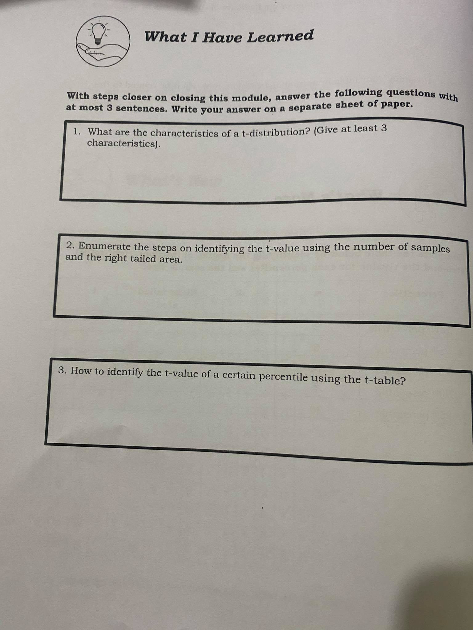curve? What's More Complete the table below by identifying the degree of
