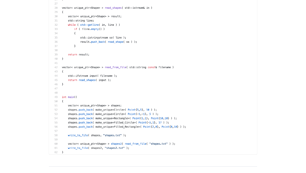 .... etc). Then compile and run main.cpp, which will write on disk