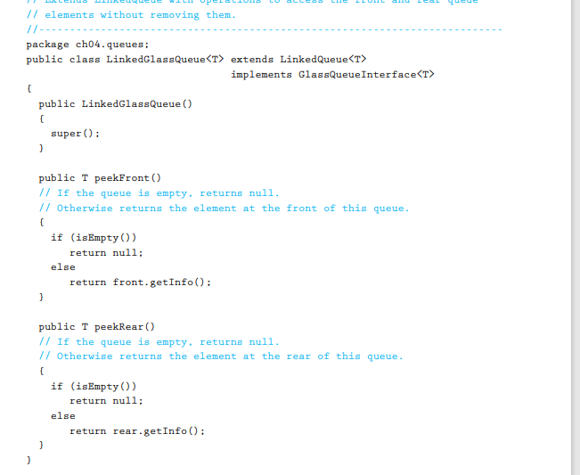 The Queue ADT (Chapter 4) Continued Based on the Lab 4 assignment