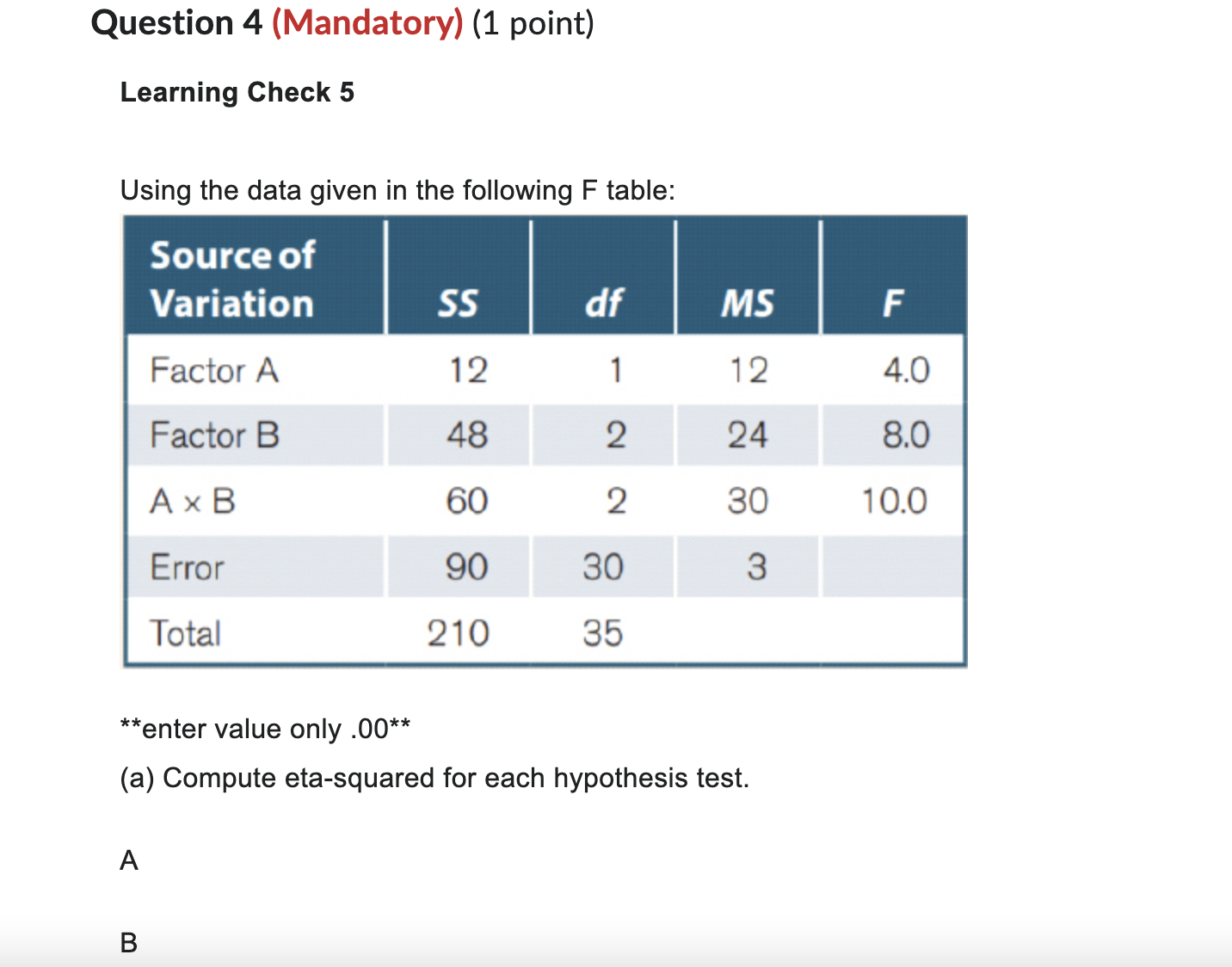 (Mandatory) (1 point) Learning Check 3 Make a decision for each hypothesis