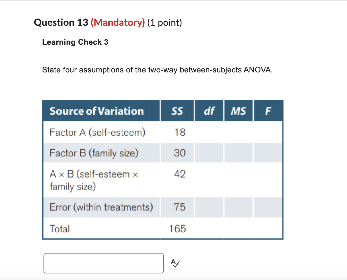 ~ Question 4 (Mandatory) (1 point) Learning Check 5 Using the data