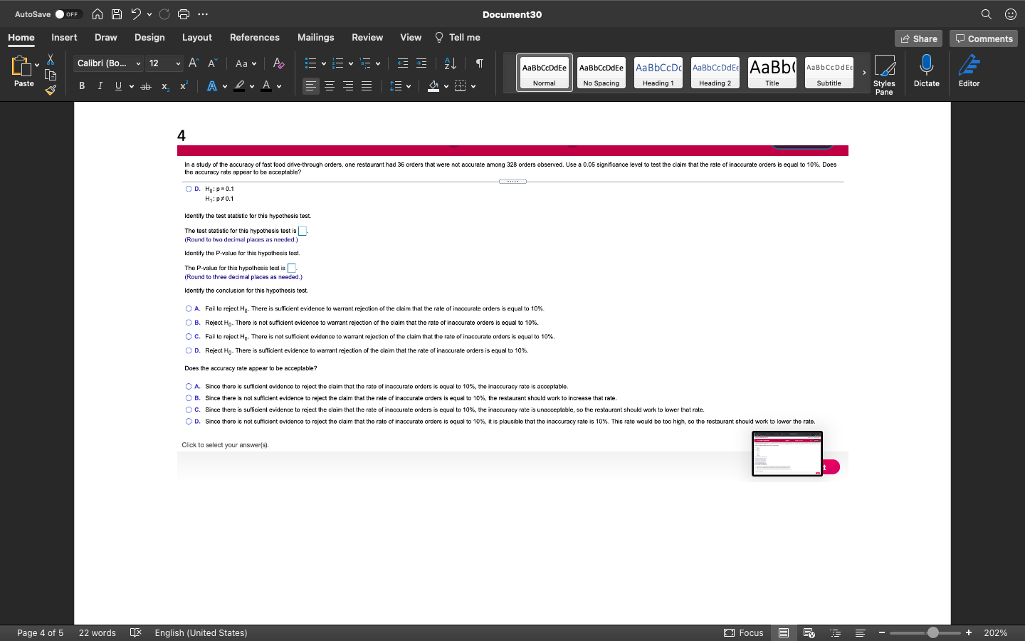 Design Layout References Mailings Review View Tell me Share Comments Calibri (BO.