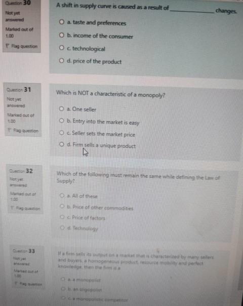 O a. None of these P Flag question O b. testing an