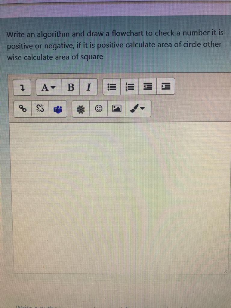  Write an algorithm and draw a flowchart to check a number