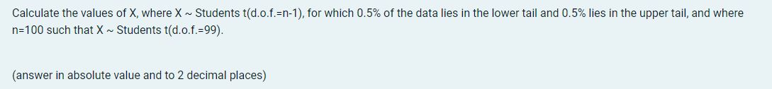 normal distribution, Z ~ N(mean=0, variance=1), and the Student's t distribution, X