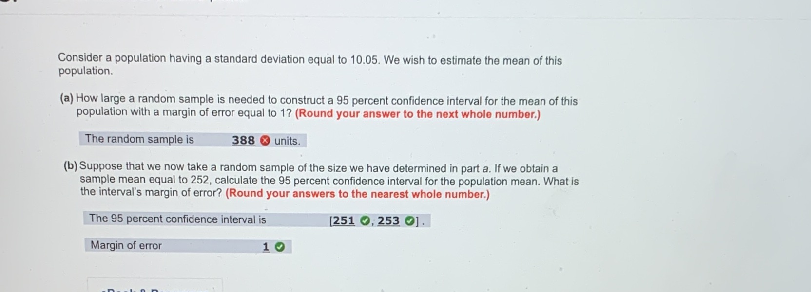 How to calculate random sample ? Consider a population having a standard