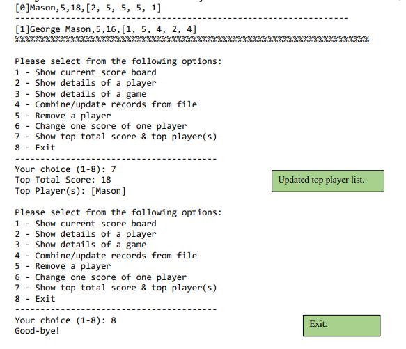 project will be a score board program that can display multiple game