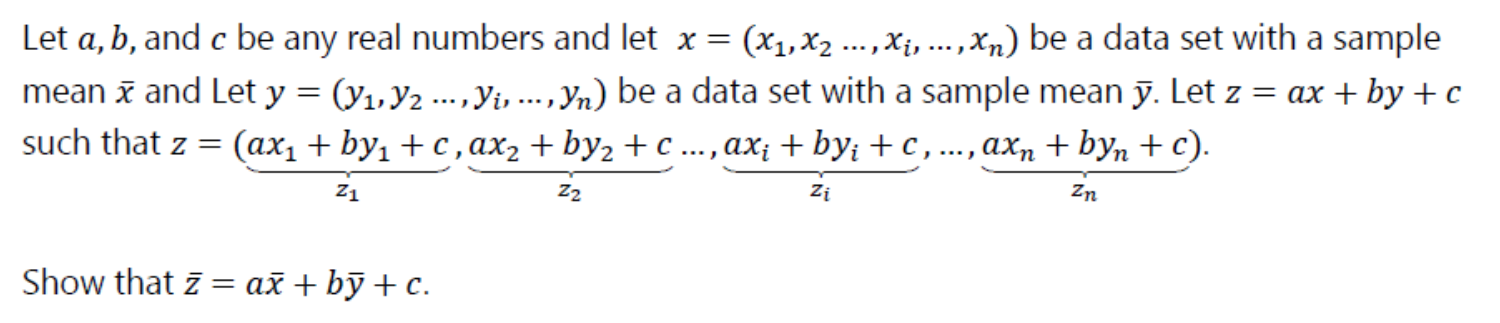 Please help me understand this problem. Let a, b, and c be