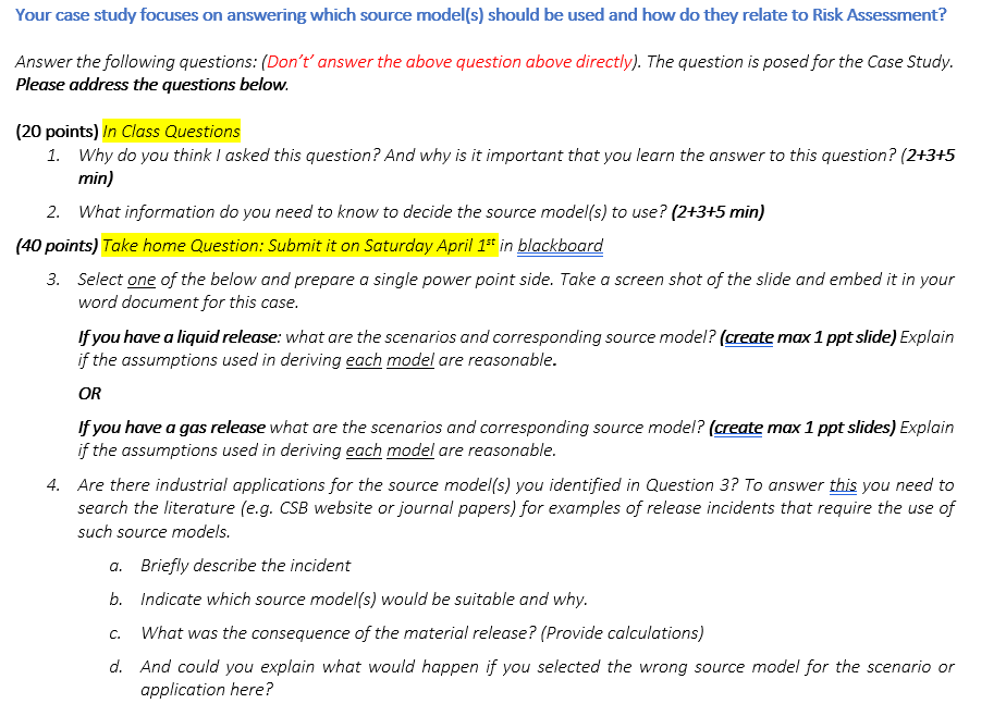 Your case study focuses on answering which source model(s) should be